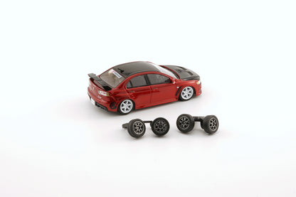 BM CREATIONS JUNIOR 1/64 Mitsubishi Lancer EVO X -RED JDM (RHD) HK Toycar Salon 2022 Edition 64B0249