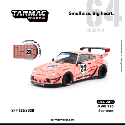 Tarmac Works 1/64 RWB 993 Sopranos *Container included*