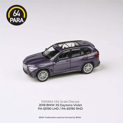 PARA64 1/64 2018 BMW X5 Daytona Violet LHD PA-55190