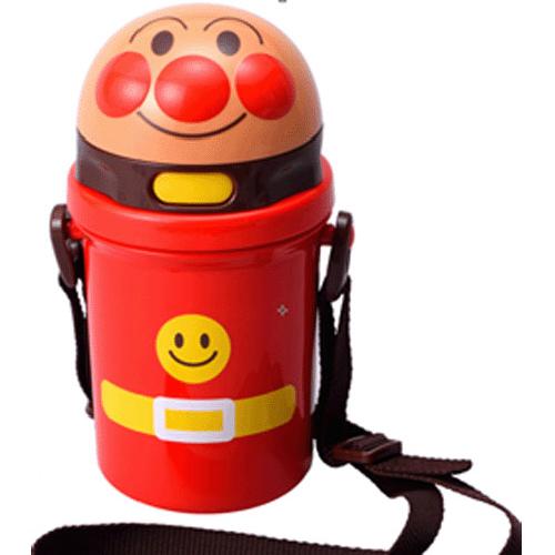 Anpanman water bottle with straw