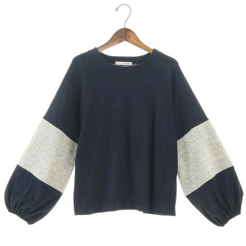 Soft punch sleeve top - Blue
