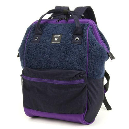 anello® Faux Fur Backpack Navy Blue