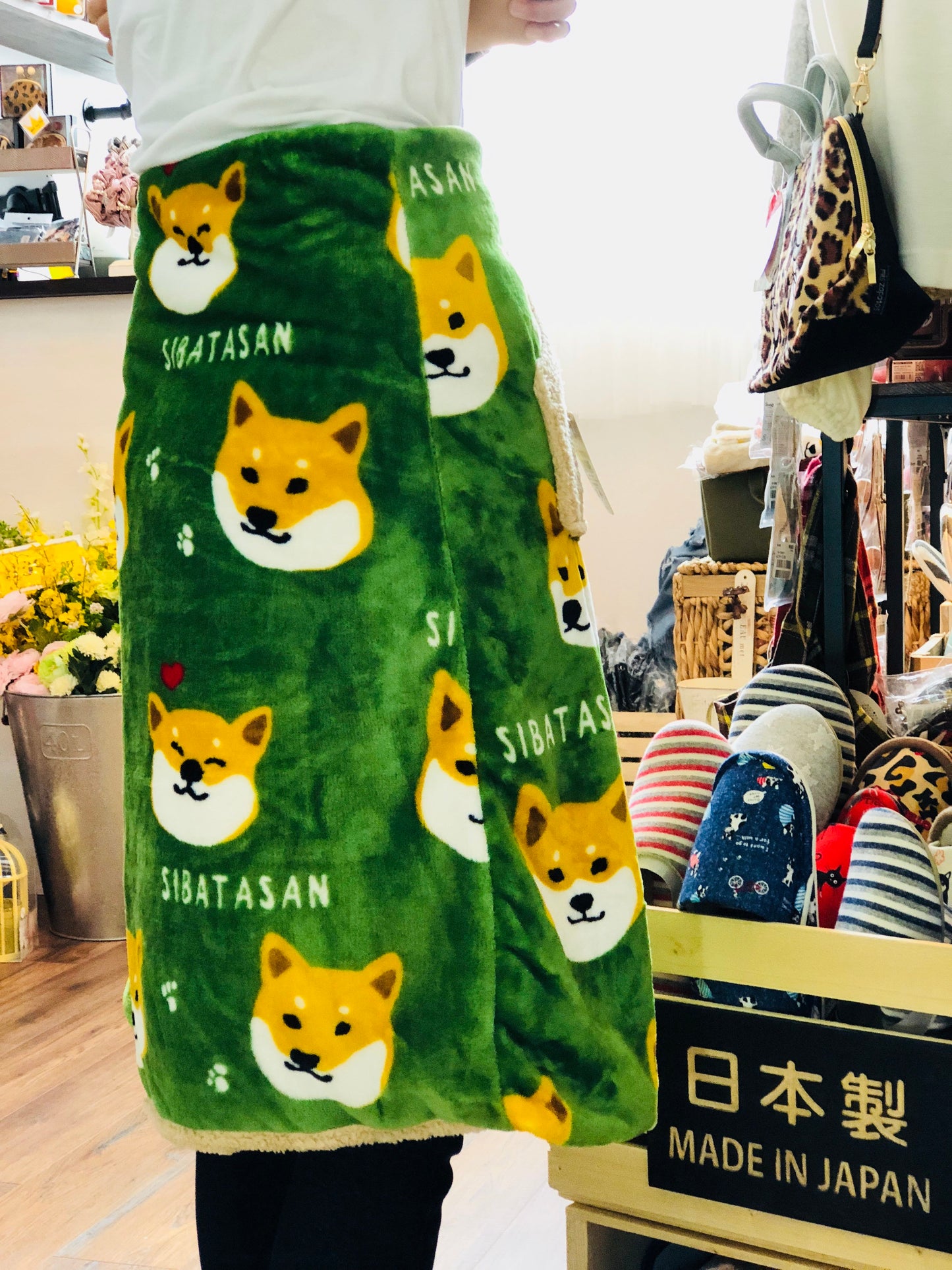 FRIENDSHILL SIBATASAN Wrap Skirt EK-10-40 Green