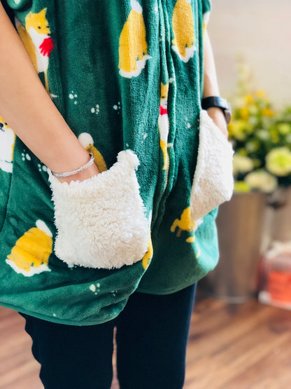 FRIENDSHILL Sleeveless Jacket - Sibatasan Green CW-451-429