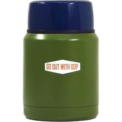 Outdoor stainless steel food container - Moss green