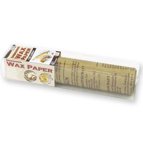 Designed Wax Paper 40 sheets 18cm x 18cm - Brown