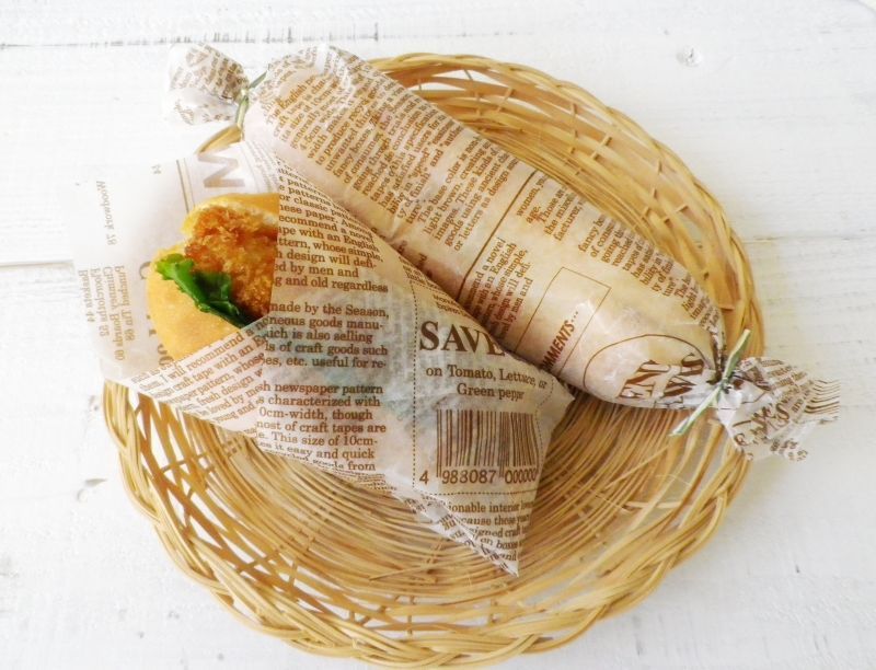 Designed Wax Paper 40 sheets 18cm x 18cm - Brown