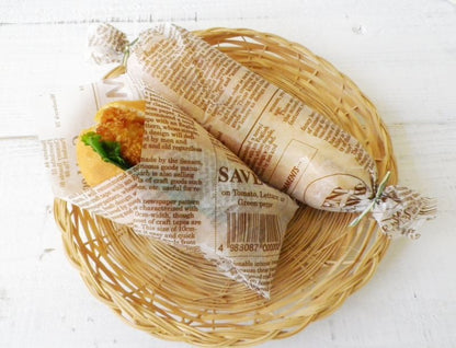 Designed Wax Paper 40 sheets 18cm x 18cm - Brown