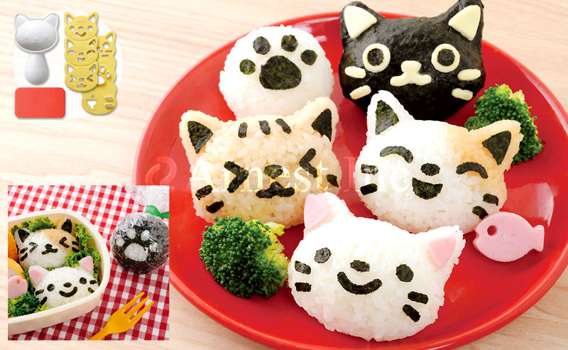 Omusubi (Rice Ball) Maker Set - Cat