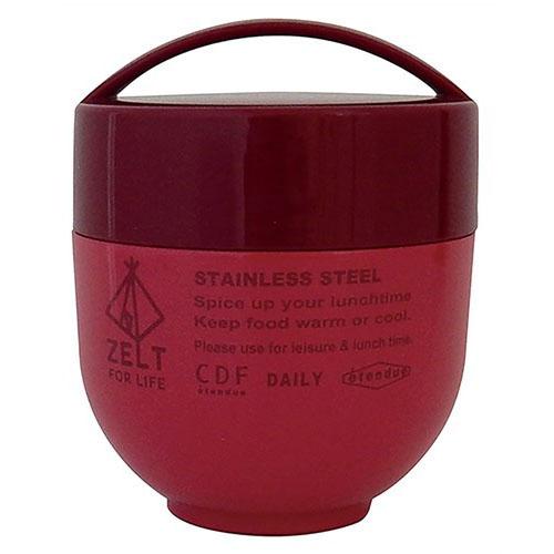 Zelt stainless steel food container - Large red