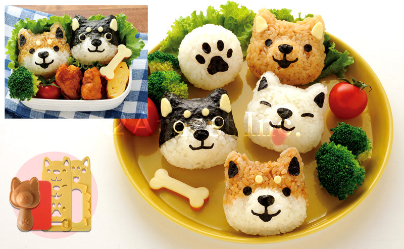 Omusubi (Rice Ball) Maker Set - Shiba Inu