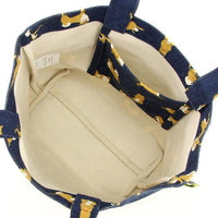 Shiba Inu mini tote bag  - dog pattern blue