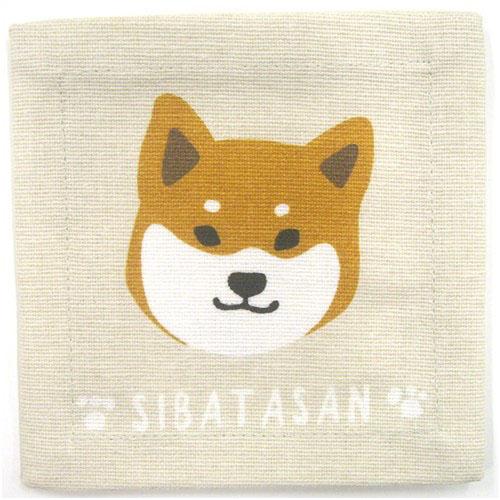 Shiba Inu Coaster Beige