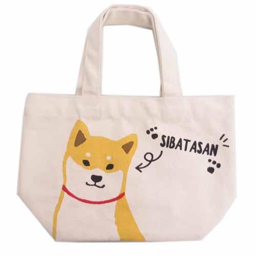 Shiba Inu mini tote bag - Cream 
