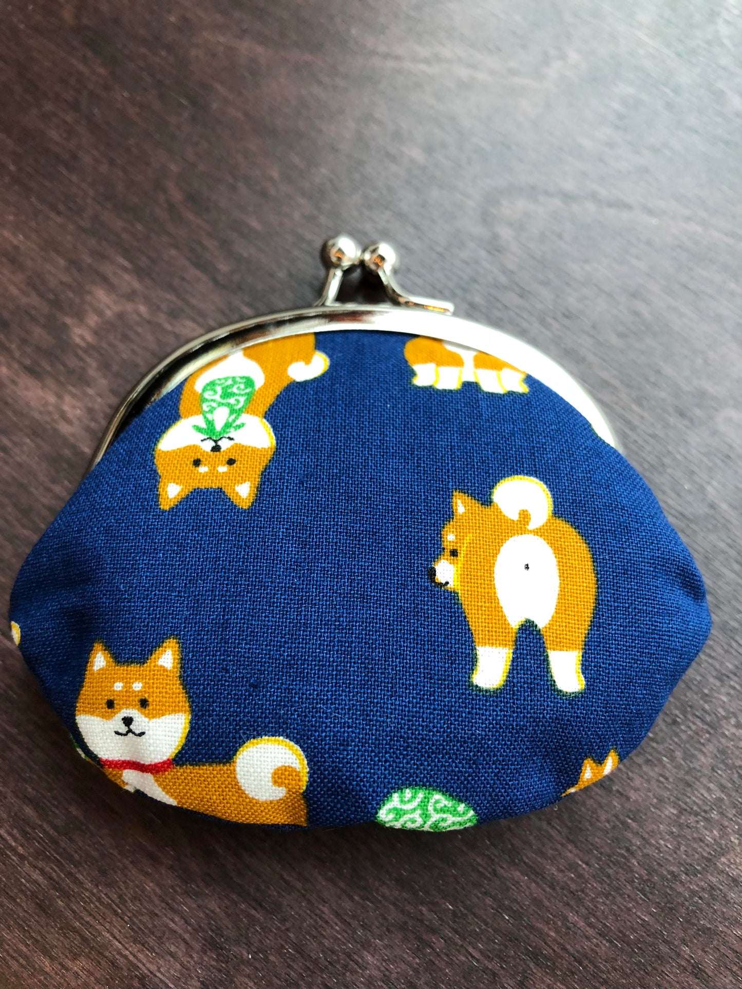 Shiba Inu Pouch - Navy blue