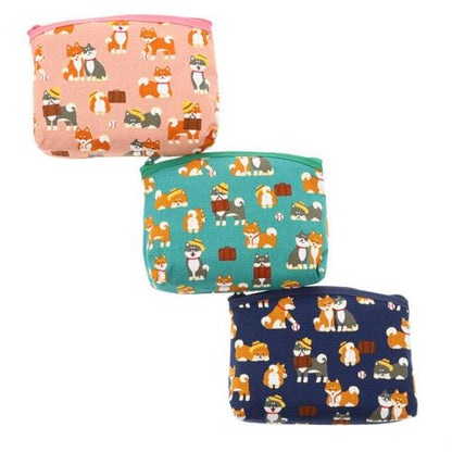 Shiba Inu Pouch Bag - Pink