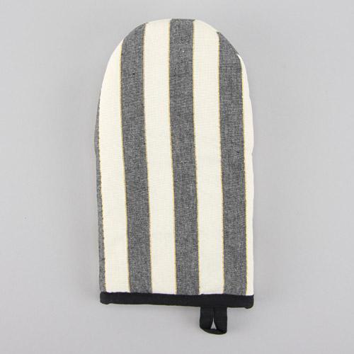 Oven mitten - Black stripe 
