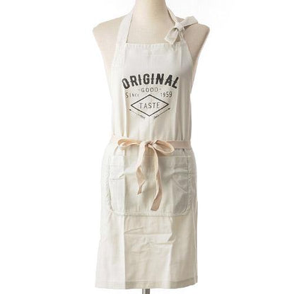 Indigo Apron  - Ivory 