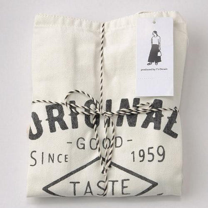 Indigo Apron  - Ivory