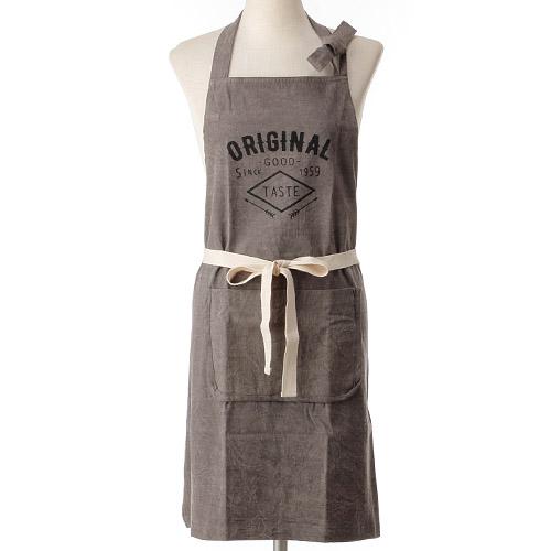 Indigo Apron  - Brown