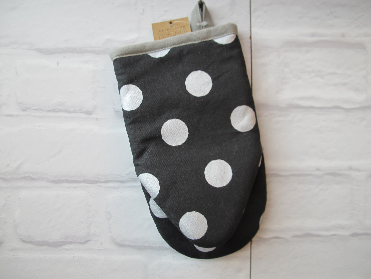 Champagne oven mittens - Black
