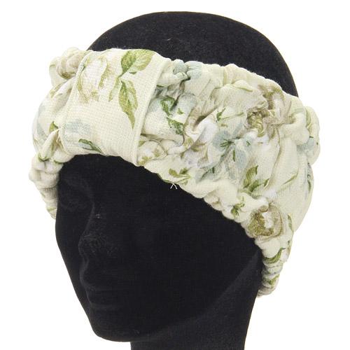 Bath Hair Band - Beige flower