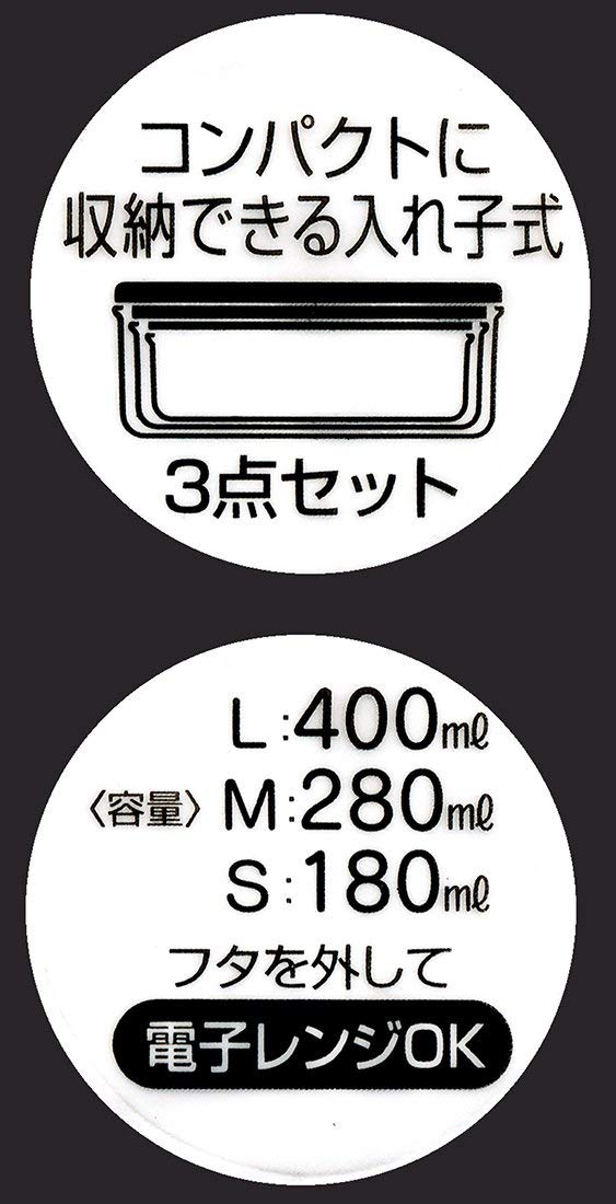 I'm DORAEMON Container set of 3 by SKATER 61539-1
