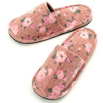Rose pattern sewing slipper - Pink