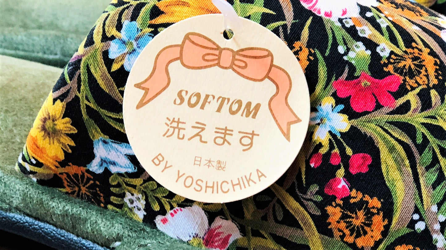 Green Floral Slipper by YOSHICHIKA