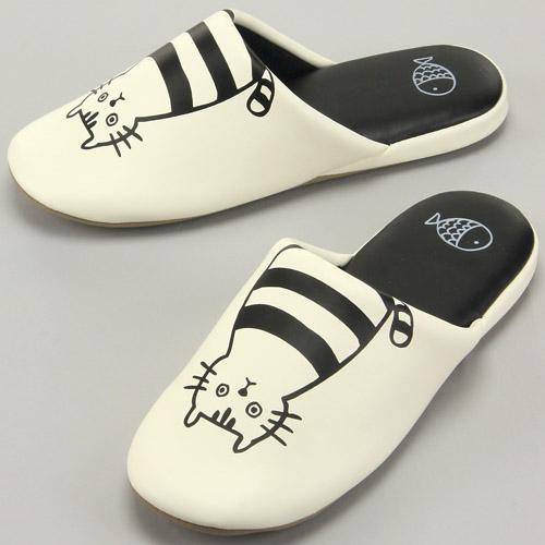 Slippers Cat - White
