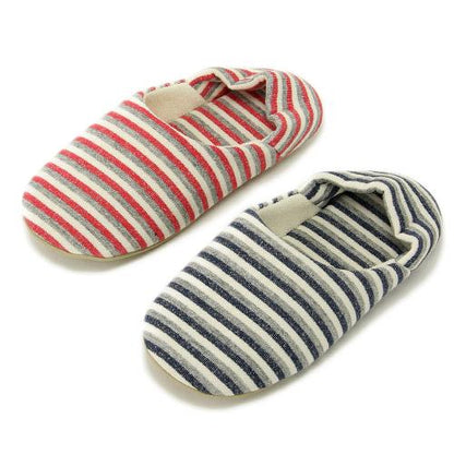 Stripe Pattern Slipper - Red