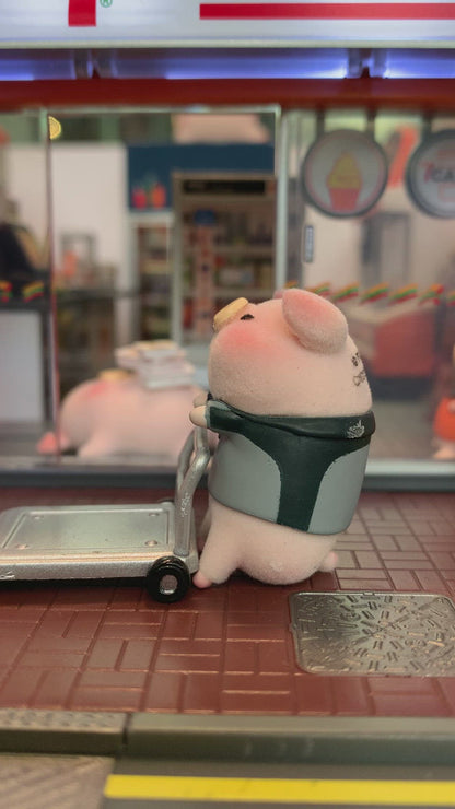 TINY 微影 Lulu Pig Complete Set of 12 plus a FREE 7-Eleven Shop Diorama