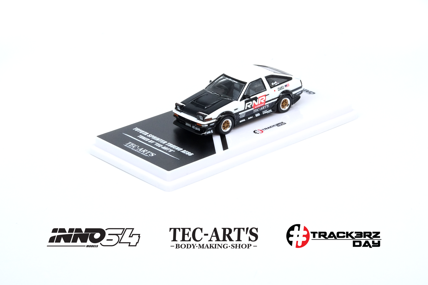 INNO64 1/64 Toyota SPRINTER TRUENO AE86 Tuned by "TEC-ART'S" @TRACKERZ DAY MALAYSIA EVENT MODEL IN64-AE86T-TECARTS