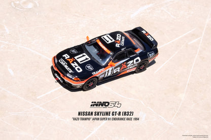 INNO64 1/64 NISSAN SKYLINE GT-R (R32) #11 "RAZO TAMPIO" Japan Super N1 Endurance Race 1994 IN64-R32-RAZO
