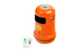 Tiny 1/18 Orange Rubbish Bin & Water Bottle & Oolong Tea Bottle 橙色垃圾筒、水樽及烏龍茶樽