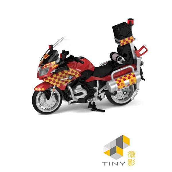 TINY 微影 89 BMW R1200RT (2014) Fire Motorcycle (Scale 1/43) ATC43185
