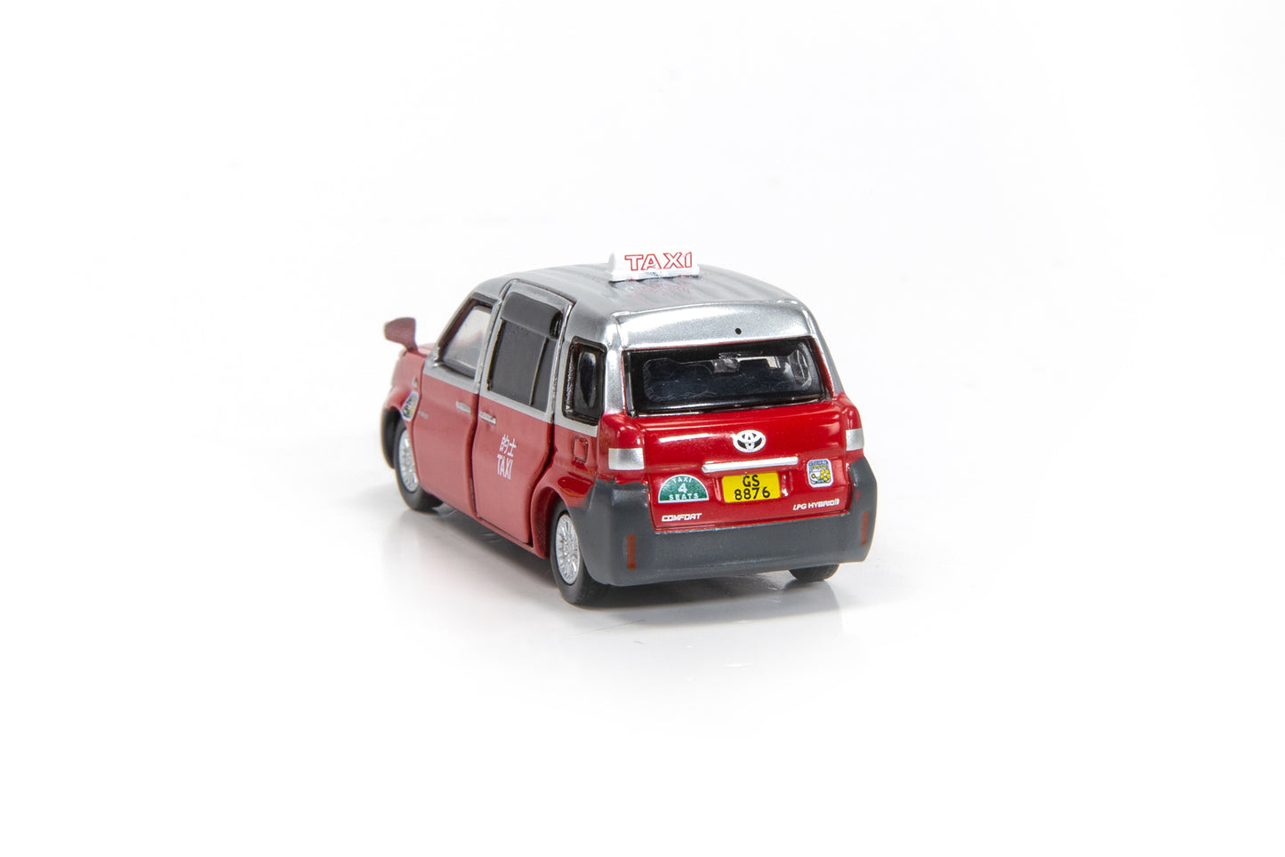 Tiny City 178 Die-cast Model Car – Toyota Comfort Hybrid Taxi Hong Kong (Urban) 豐田混合動力的士 ATC64359