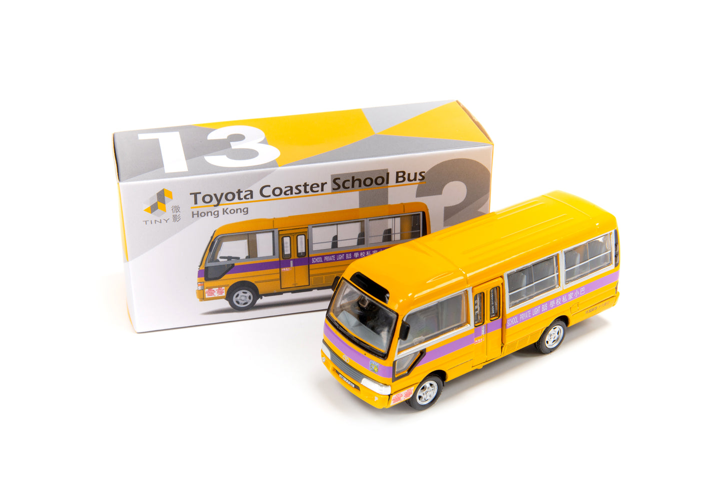 Tiny City 13 – Toyota Coaster School Bus 豐田Coaster 校巴（NR7732）