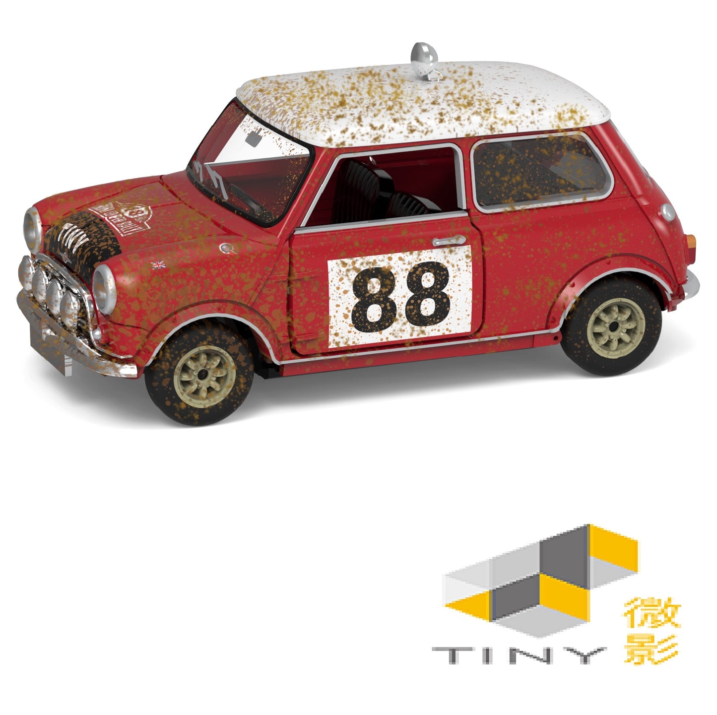 TINY 微影 177 Mini Cooper Rally #88 Mud Weathered ATC65330