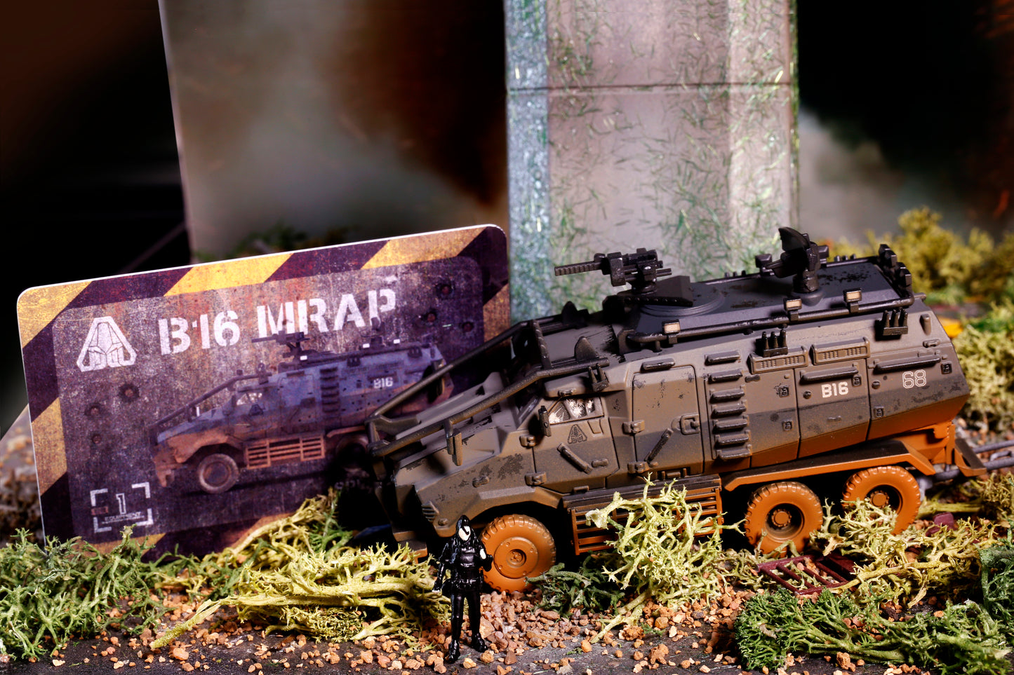 TINY 微影 明日戰記裝甲車 泥濘舊化連士兵人偶 Warriors of Future Armoured Vehicle Mud Weathered with Figure ATC65432