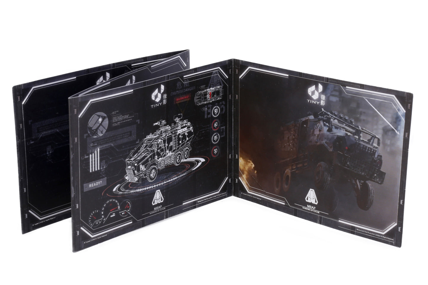 TINY 微影 明日戰記裝甲車(電鍍藍)連士兵人偶 Warriors of Future Armoured Vehicle (Chrome Blue) with Figure ATC65433