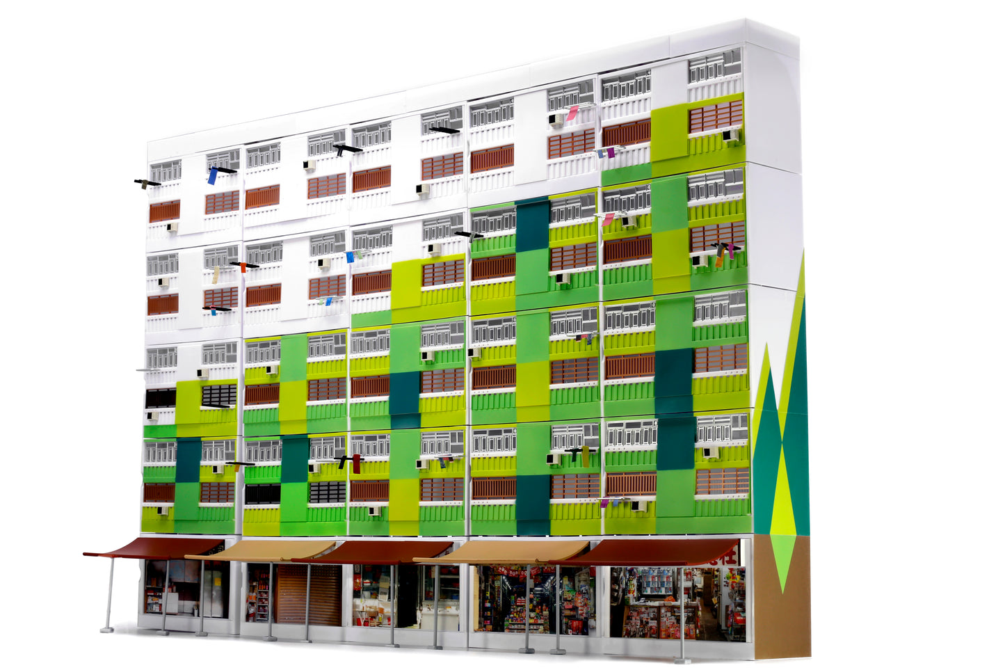 TINY 微影 Bd22 Nam Shan Estate Building Diorama 南山邨 ATS64030