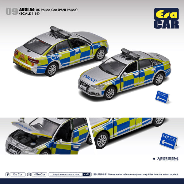 ERA CAR 1/64 9 Audi A6 UK Police Car (PSNI Police) AU22A60901