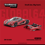 Tarmac Works 1/64 Global64 Koenigsegg Agera RS T64G-005-RD