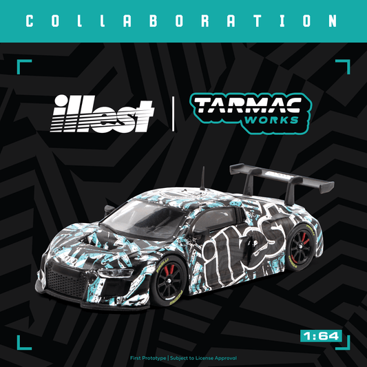 Tarmac Works x illest 1/64 Audi R8 LMS T64-007-ILLEST