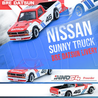 PREORDER INNO64 1/64 DATSUN SUNNY HAKOTORA #46 "BRE DATSUN" Concept Livery IN64-HKT-BRE46 (Approx. Release Date : Aug 2021 and subject to the manufacturer's final decision)