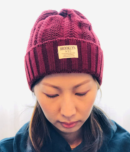 BROOKLYN NYC Beanie - RED 2018-CR51015-WI