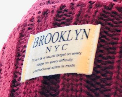 BROOKLYN NYC Beanie - RED 2018-CR51015-WI