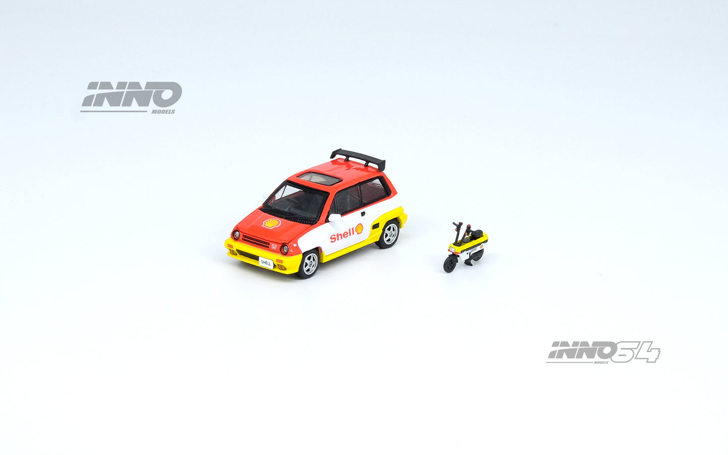 INNO64 1/64 HONDA CITY TURBO II "SHELL"  With "SHELL" MOTOCOMPO IN64-CITYII-SHELL
