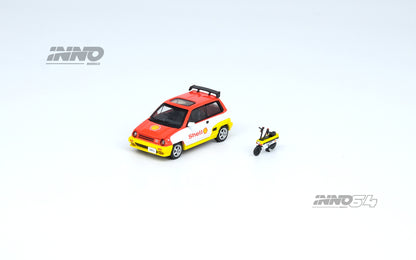 INNO64 1/64 HONDA CITY TURBO II "SHELL"  With "SHELL" MOTOCOMPO IN64-CITYII-SHELL